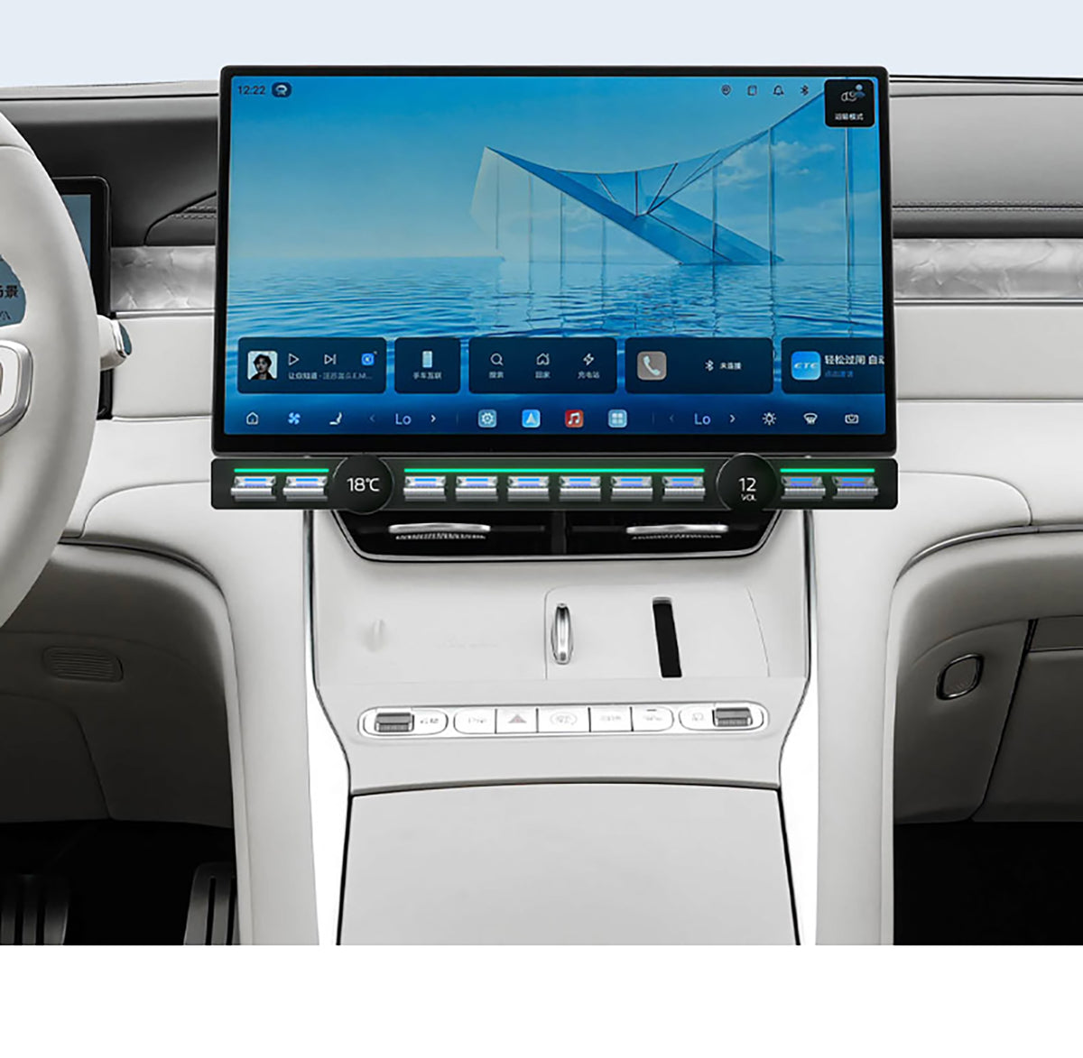BYD Smart Physical Control Buttons with Ambient Lighting