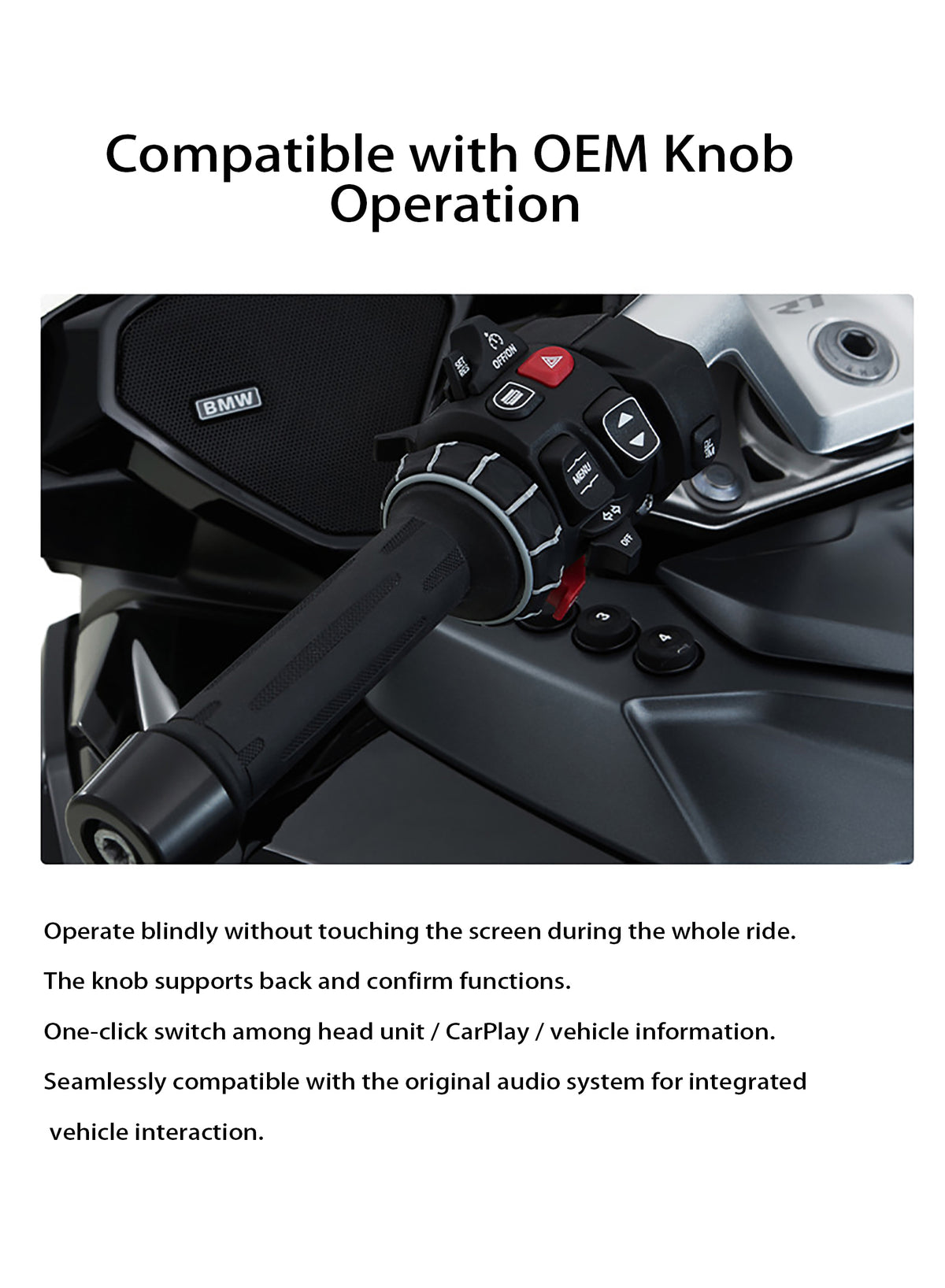 BMW Motorcycle 6.2" Smart Display V621 Ultra