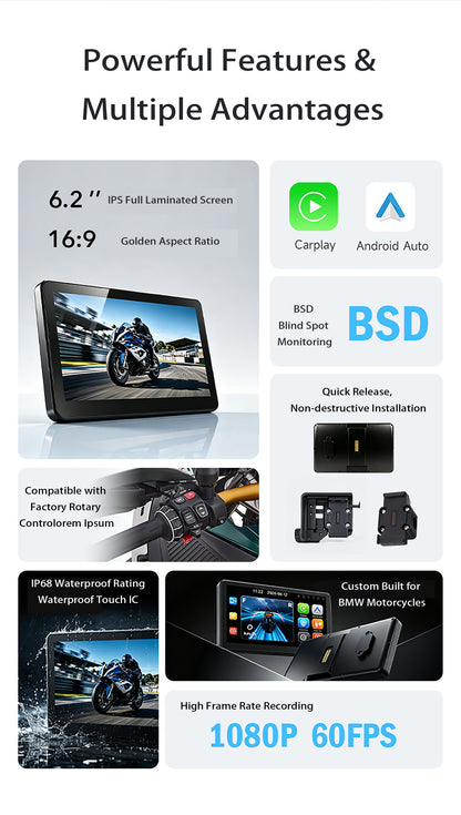 BMW Motorcycle 6.2" Smart Display V621 Ultra