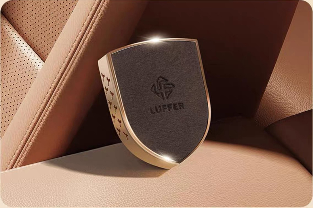 Nappa Leather Shield Car Vent Air Freshener