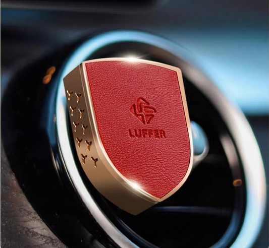 Nappa Leather Shield Car Vent Air Freshener