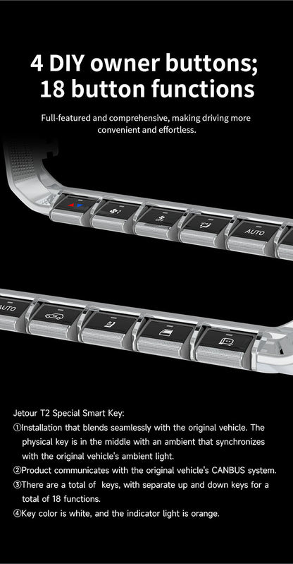 Smart Physical Control Buttons for JETOUR Traveler JETOUR T2